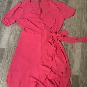SHEIN Casual Dress Size Large Hot Pink